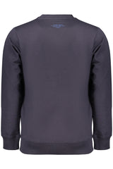 COVERI MOVING MEN'S BLUE ZIP-LESS SWEATSHIRT