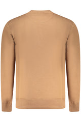 COVERI MOVING MEN'S BROWN ZIP-UP SWEATSHIRT