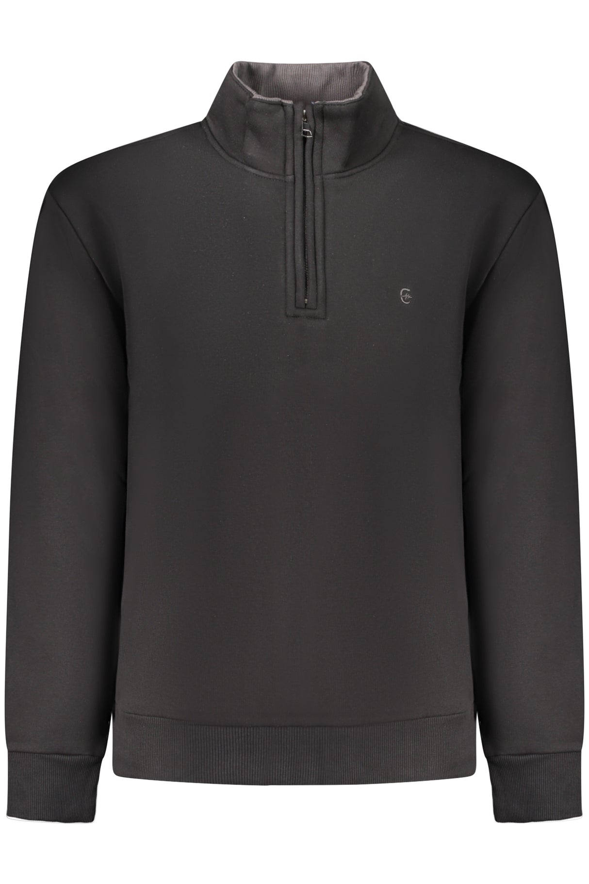 COVERI MOVING MEN'S BLACK ZIP-UP SWEATSHIRT