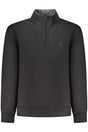 COVERI MOVING MEN'S BLACK ZIP-UP SWEATSHIRT