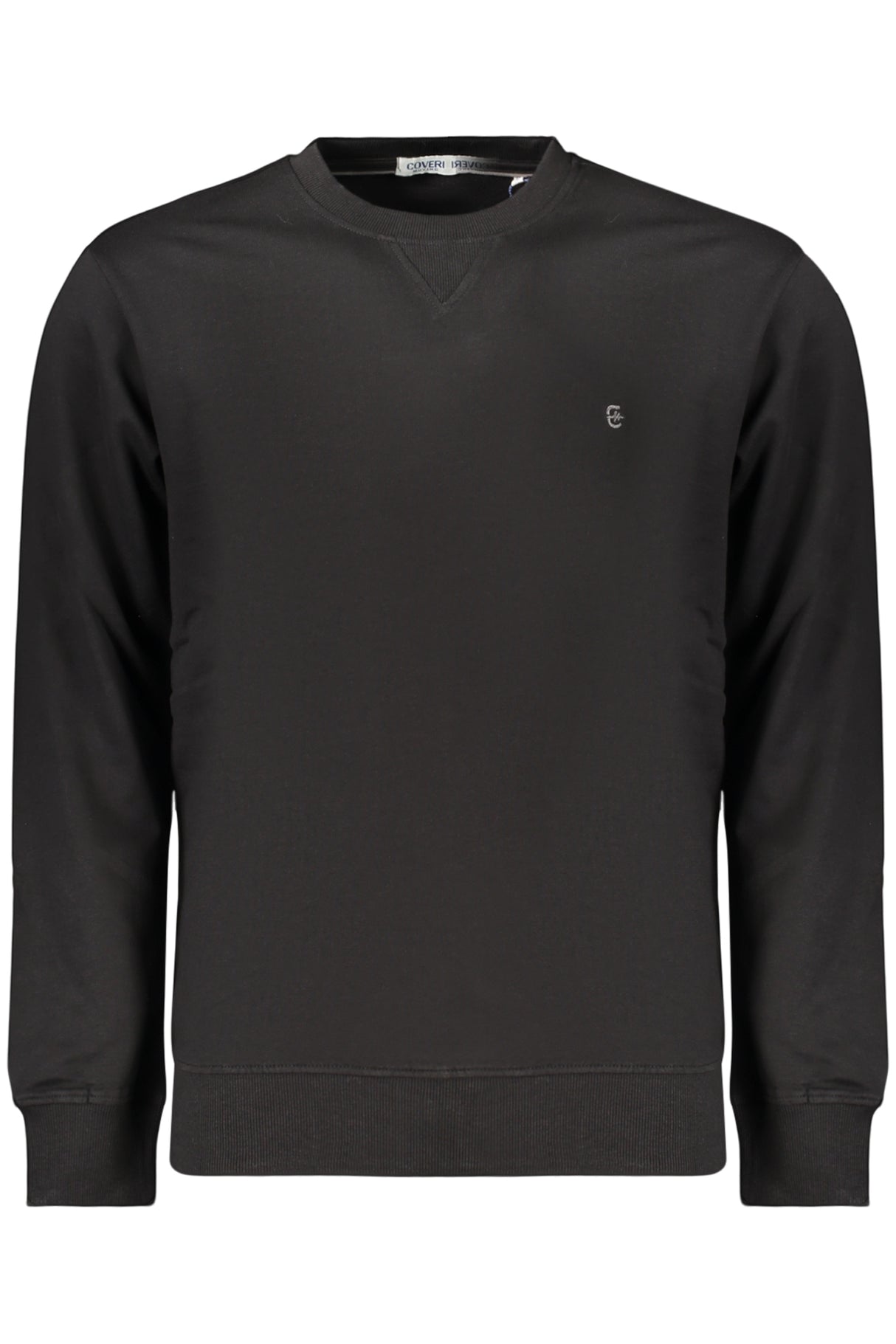 COVERI MOVING MEN'S BLACK ZIP-UP SWEATSHIRT