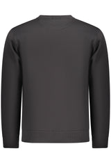 COVERI MOVING MEN'S BLACK ZIP-UP SWEATSHIRT