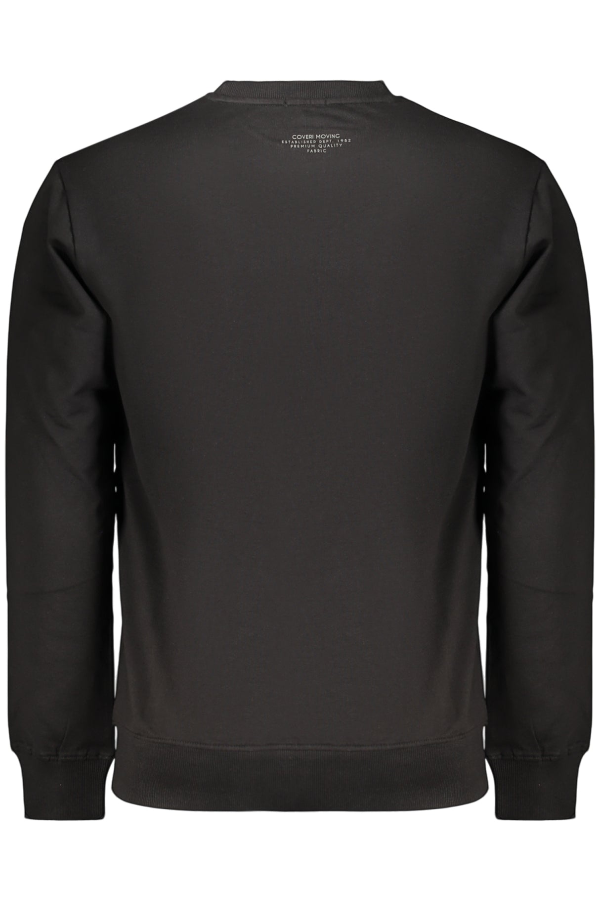 COVERI MOVING MEN'S BLACK ZIP-UP SWEATSHIRT