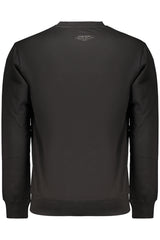 COVERI MOVING MEN'S BLACK ZIP-UP SWEATSHIRT