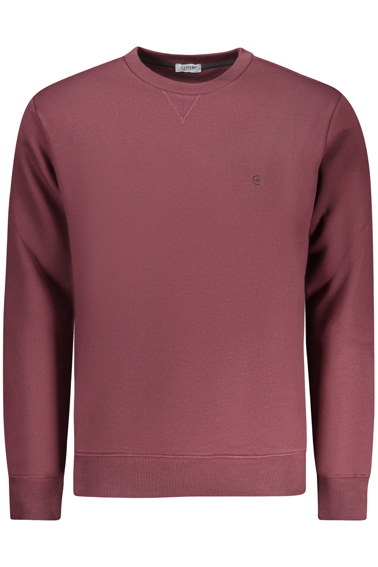 COVERI MOVING MEN'S RED ZIP-LESS SWEATSHIRT