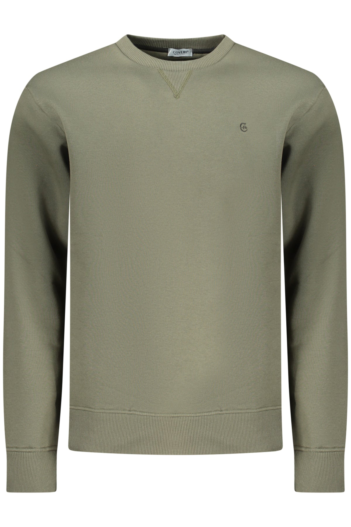 COVERI MOVING MEN'S ZIP-LESS SWEATSHIRT GREEN