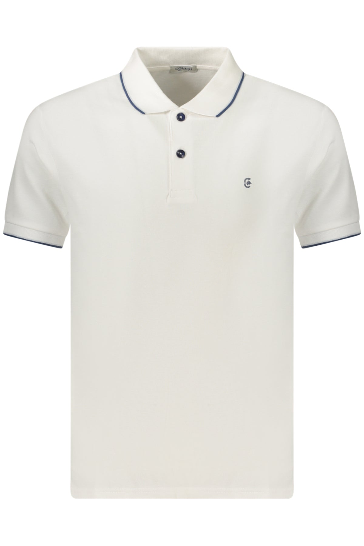 COVERI MOVING MEN'S SHORT-SLEEVE POLO SHIRT WHITE