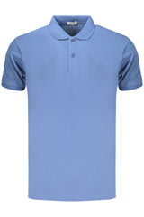 COVERI MOVING MEN'S SHORT-SLEEVE POLO SHIRT, BLUE