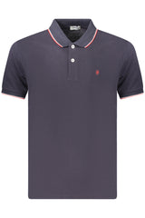 COVERI MOVING MEN'S SHORT-SLEEVE POLO SHIRT, BLUE