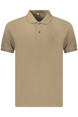 COVERI MOVING MEN'S SHORT-SLEEVE POLO SHIRT, BROWN