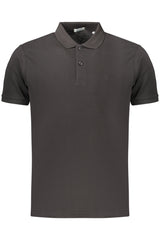 COVERI MOVING MEN'S SHORT-SLEEVE POLO SHIRT BLACK