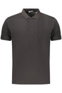 COVERI MOVING MEN'S SHORT-SLEEVE POLO SHIRT BLACK