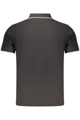 COVERI MOVING MEN'S SHORT-SLEEVE POLO SHIRT BLACK
