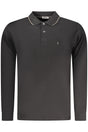 COVERI MOVING MEN'S LONG-SLEEVE POLO SHIRT BLACK