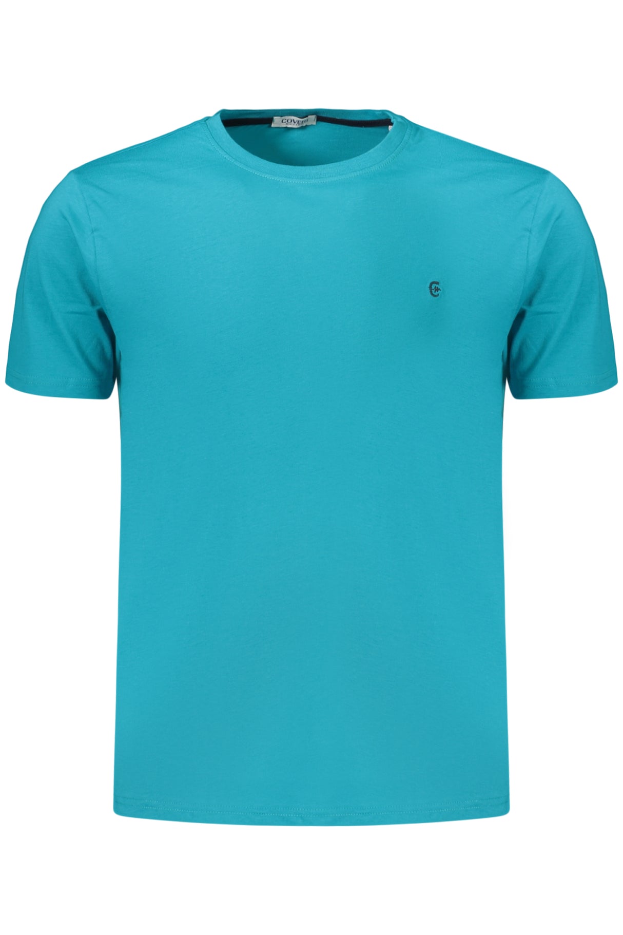 COVERI MOVING MEN'S SHORT-SLEEVED T-SHIRT, BLUE