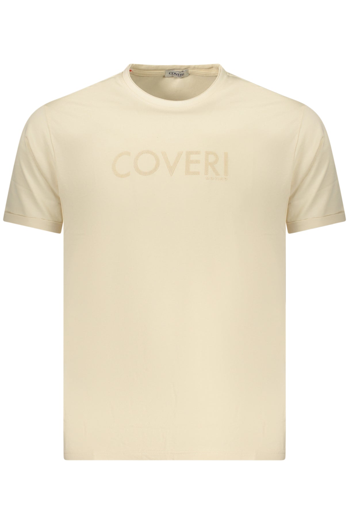 COVERI MOVING MEN'S SHORT-SLEEVE T-SHIRT, BEIGE