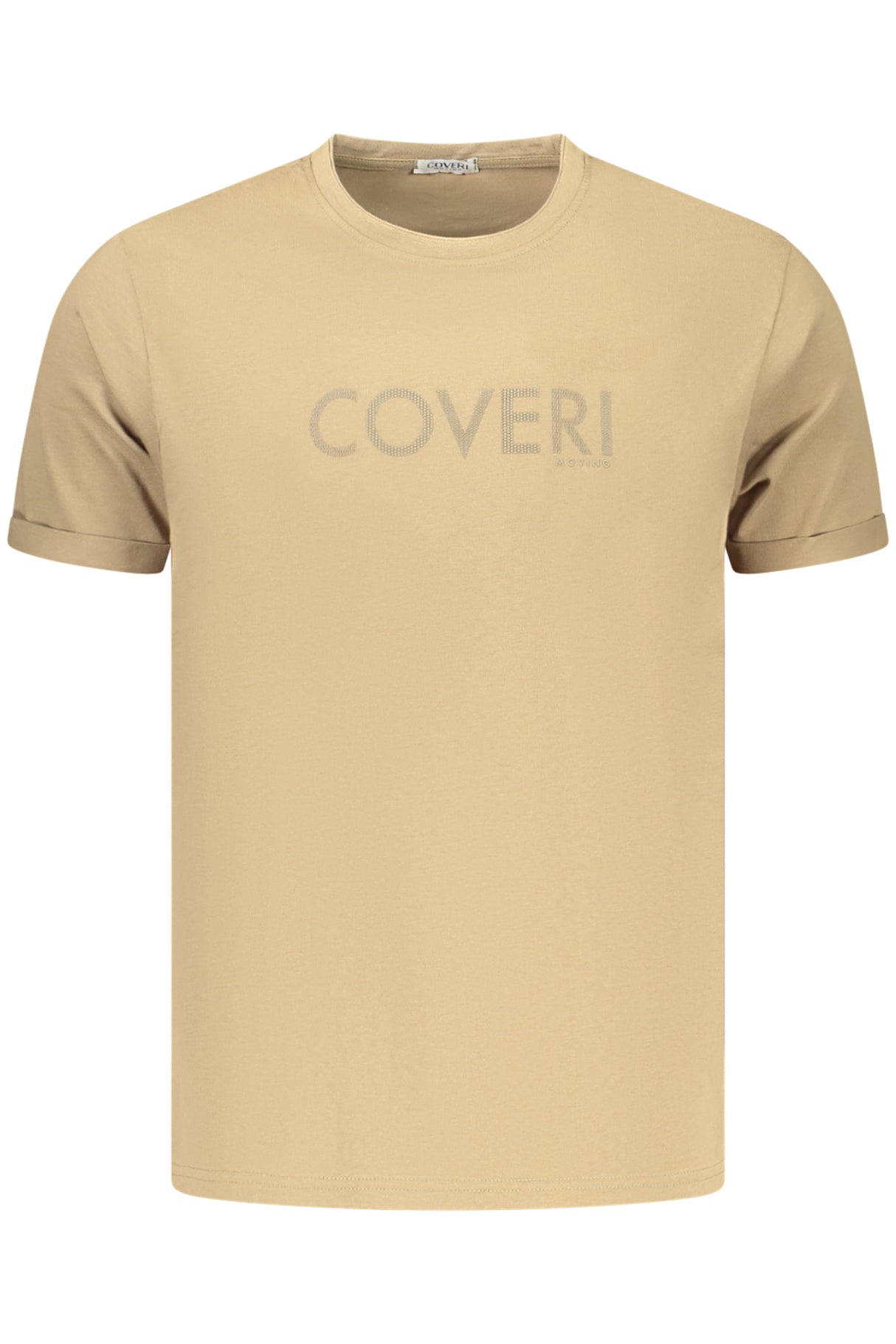 COVERI MOVING MEN'S SHORT-SLEEVE T-SHIRT BROWN