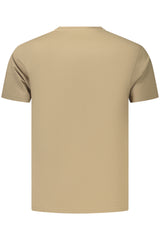 COVERI MOVING MEN'S SHORT-SLEEVE T-SHIRT BROWN