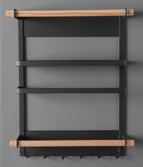 Magnetic Kitchen Towel Rack and Storage Organizer