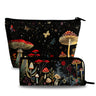 xiaotcq Mushrooms Makeup Bag Cosmetic Bag for Women1Pcs Large Capacity Makeup Bags and 1Pcs Pencil Case Makeup Brushes Storage Bag Travel Toiletry Bag Organizer