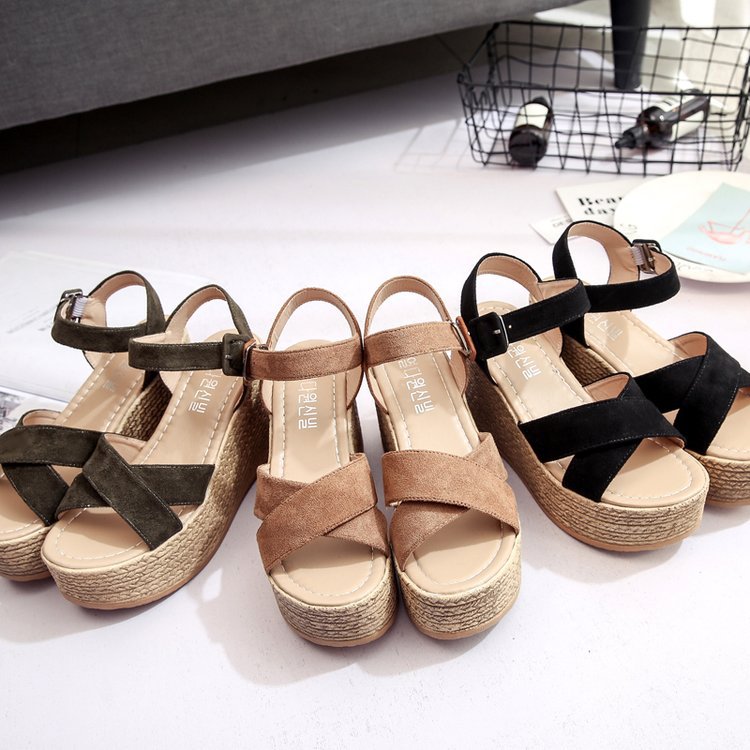 Women's Wedge Sandals Summer Casual Thick Sole 2019