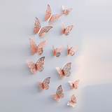 3D Hollow Butterfly Wall Stickers for Home Decor