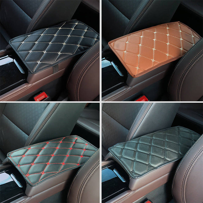 Car Armrest Pad Leather Universal Interior Accessory