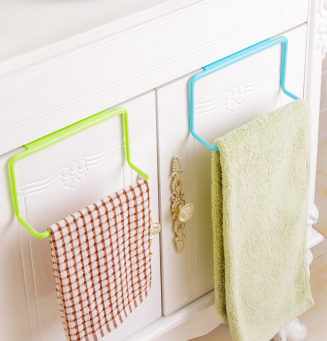 Bathroom Shelf with Wall-Mounted Cloth Rack and Hooks