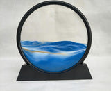 Sand Art with Round Moon Design for Home Decor
