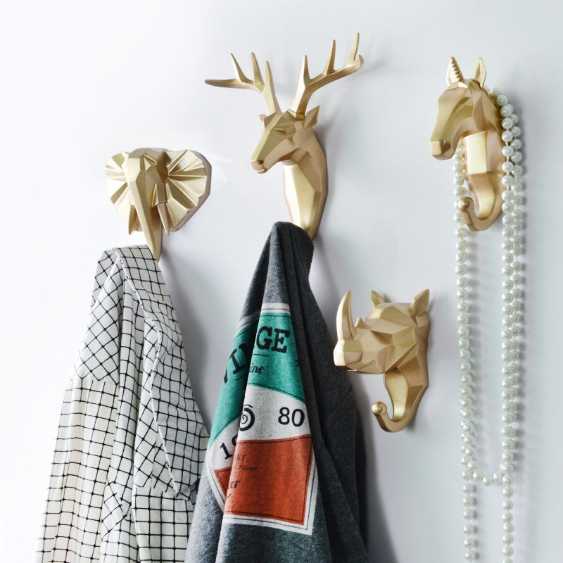 Nordic Fawn Wall Hanging Coat Hook for Home Storage
