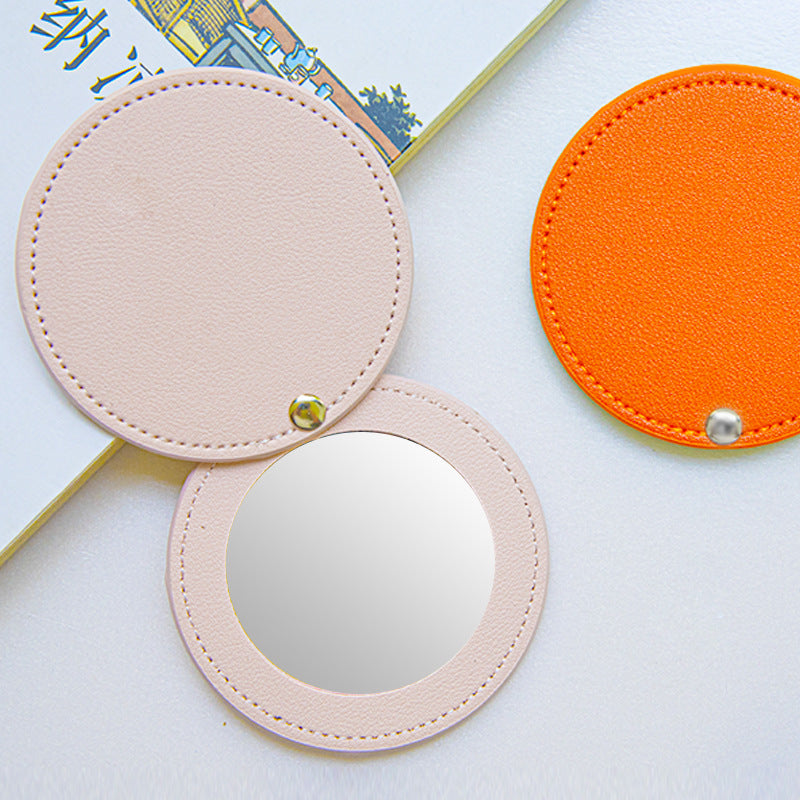 Candy Color Portable Foldable Round Makeup Mirror
