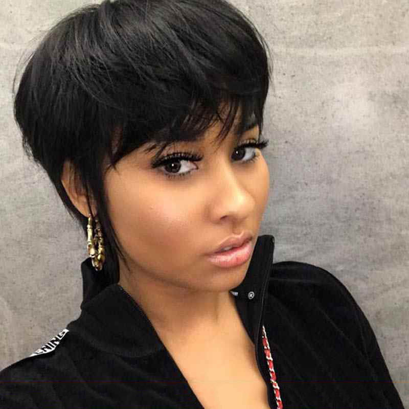 European Bobo Head Short Straight Hair Wig