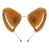 Pedenty Black Cat Ears Headband for Women Girls Halloween Cosplay Cat Costume Faux Fur Ears Headbands Hair Accessories for Adult Kids