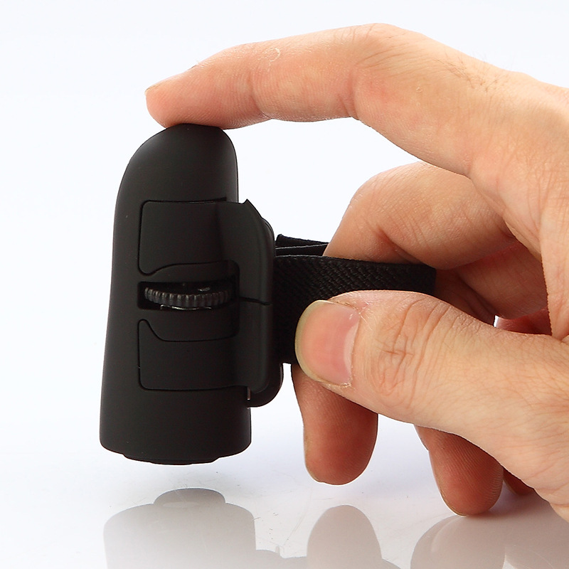 2.4G Finger Wireless Mouse with Adjustable Strap – Ergonomic Mini Computer Mouse