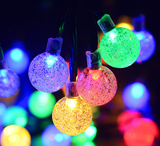 Solar String Lights with LED Bubble Balls