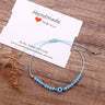 Beaded Adjustable Knitting Bracelet Craft Accessory
