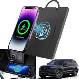 QXZcar for 2020-2024 Ford Explorer Car Wireless Charge Fast Qi Charging Station Pad Mat fits Ford Explorer Accessories