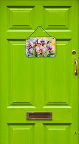 Orchids in Watercolor Wall or Door Hanging Prints