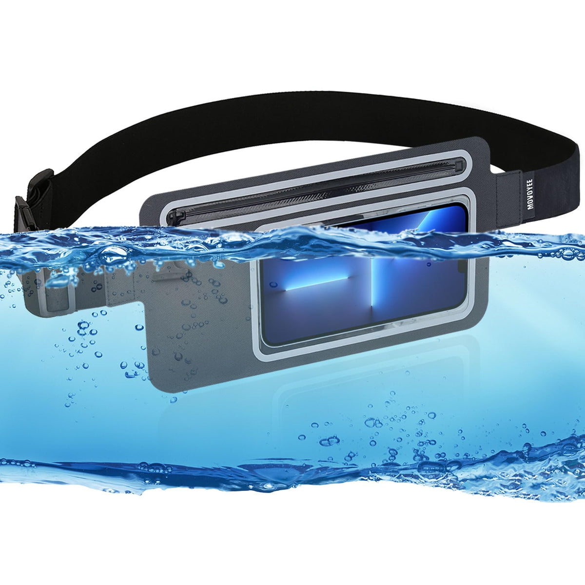 MOVOYEE Dry Bags Waterproof Fanny Pack Women for Swimming Kayaking Men Running Belt Bag Kids Waist BagSlim Waist Pack Fit Sea Beach Boating Rafting Water Sport Travel Hiking Camping Cell Phone Pouch