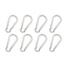 Snowharp Spring Snap Hooks 2.36" Stainless Steel Clips Heavy Duty Carabiner Clips for Key Chains Dog Leash Swing Hammock Outdoor Camping Fishing Hiking Lifting and Hanging (M6 Pcs 8)