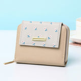 Senlina 2024 New Women's Short Zipper Wallet, Cartoon Design