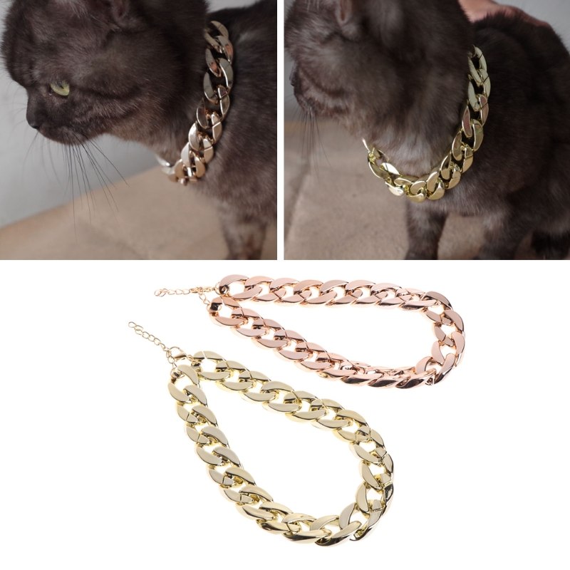 Pet Accessories French Bulldog Gold Chain Necklace