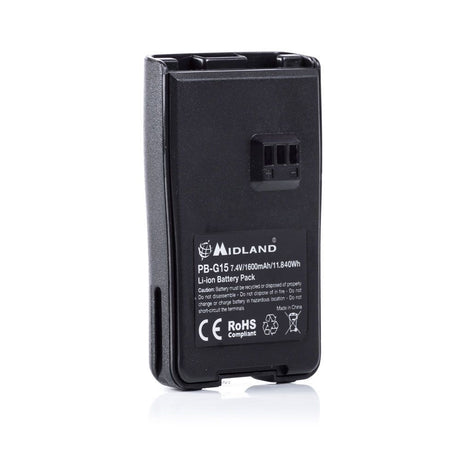 Midland C1128 Replacement Battery for G15-G18-Arctic