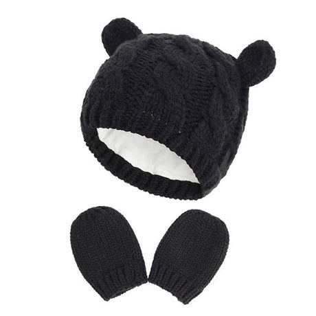 Children's Wool Knitted Ear Cap for Newborns (3-18 Months)