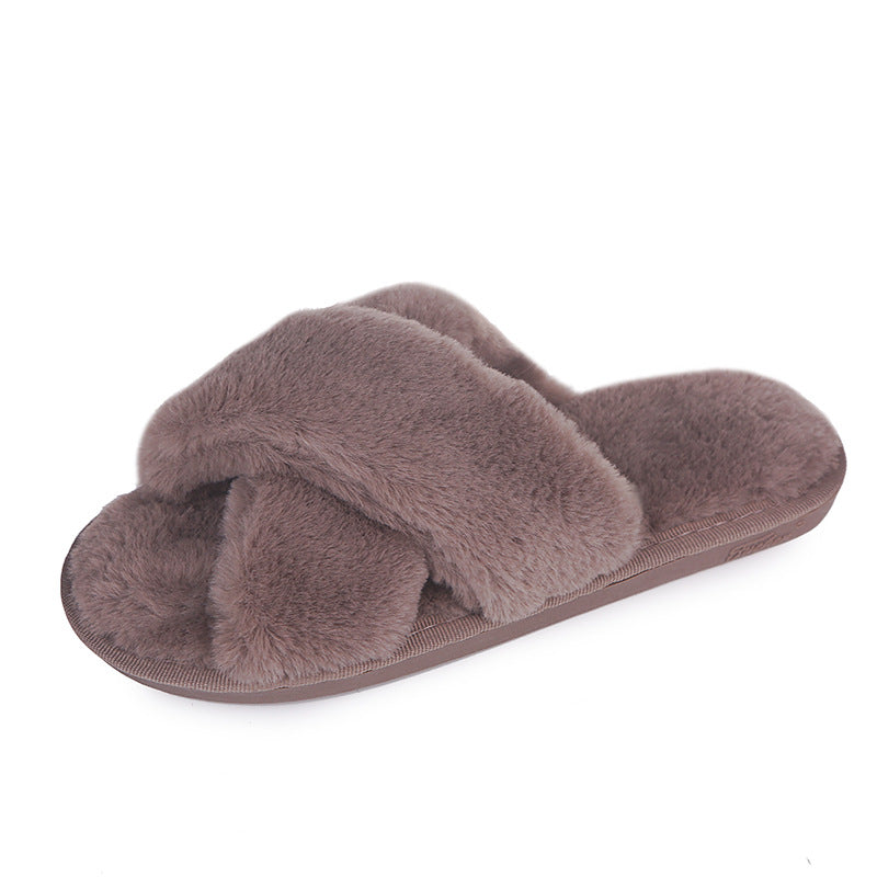 Non-slip Furry Cotton Home Slippers