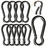 Carabiner Clip 2.75 inch Carabiner Clips Heavy Duty 10 pack small Carabiner Heavy Duty Rope Connector for Keys Swing Set Camping Fishing Hiking Traveling