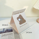 Cute Folding Makeup Mirror - Heart Desktop Design
