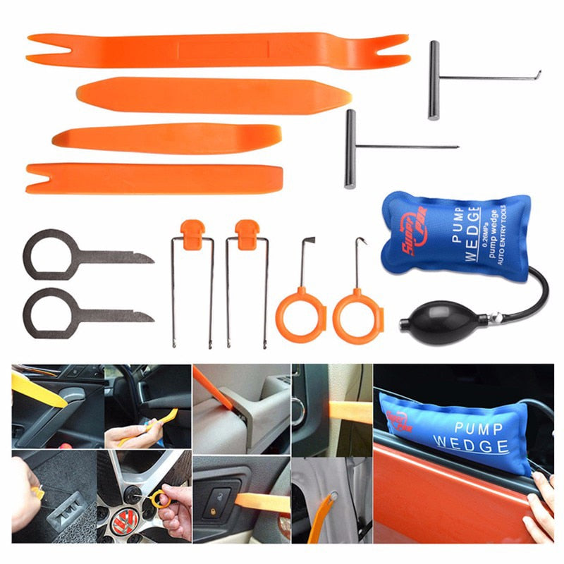 Car Dent Repair Tool Set with Plastic Pry Tools (12 pcs)