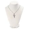 Julysky 3D Necklace Display Stand For SellingVelvet Chain Jewelry Bust Holder Organizer (2 beige)