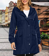 Women's Lightweight Hooded Long Outdoor Jacket
